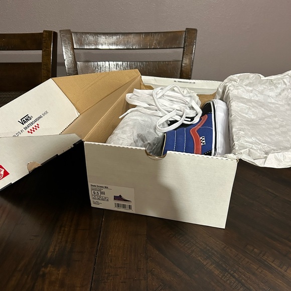 Vans Skate Grosso Mid University Red/Blue Men Size 9.5 - Picture 12 of 13